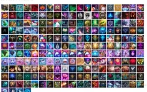 Conta unranked, Campeões: 134, Skins: 77, LVL: 102.