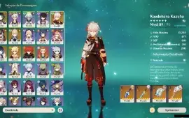 GENSHIN IMPACT - AR55, 14T5⭐Kazuha + Bis, Yelan, Cyno C1