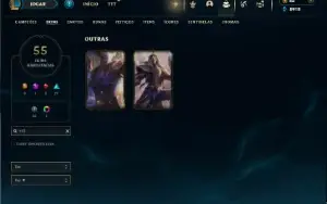 Unranked com 150 Champs e 55 Skins ( JG / TOP / MID )