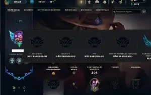 Unranked com 150 Champs e 55 Skins ( JG / TOP / MID )