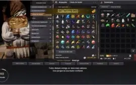 Conta black desert nl 60 inventario cheio de itens