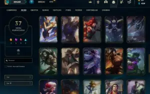 Conta Unranked com 80 Champs e 37 Skins + Kayle Juiza (rara)