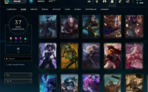 Conta Unranked com 80 Champs e 37 Skins + Kayle Juiza (rara)