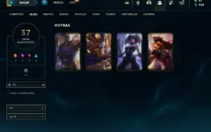 Conta Unranked com 80 Champs e 37 Skins + Kayle Juiza (rara)