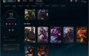 Conta Lol Level 44 // 15 skin // prata 1 // 41 champ