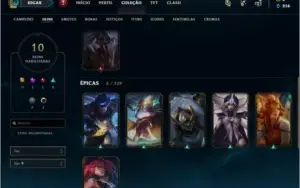 3 Contas LoL - 1 main e 2 secundárias