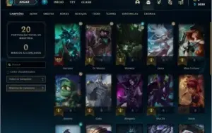 Conta Diamante 3 com 61% de winrate, 25 champs 1 skin