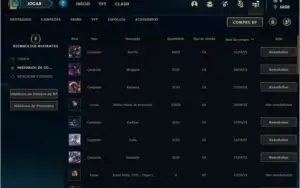 Conta Diamante 3 com 61% de winrate, 25 champs 1 skin