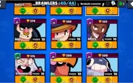 BrawlStars 35 skins 41 brawlers 71 stars e +de 50 acessórios