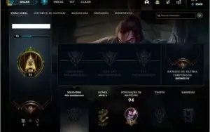 Conta unranked com 2 skins e 25 champs (Ex bronze 4)