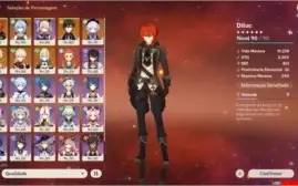 CONTA GENSHIN DILUC, ZHONGLI, GANYU, KAZUHA + 61 RESINA FRG.