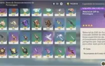 Xião, Zhongli, Venti + três 5* Bacula de Homa e Lança do PB