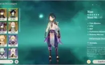 Xião, Zhongli, Venti + três 5* Bacula de Homa e Lança do PB