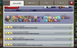 Vendo conta Clash of Clans CV11 +3000 gemas, troca nome disp
