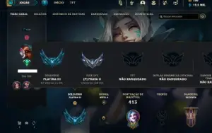 Platina 3 com 150 Champs e 155 Skins ( MAIN ADC ) Nivel 560