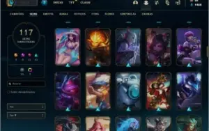 Conta bronze 1 com 80 Champs e 117 Skins
