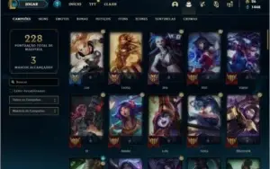 Conta bronze 1 com 80 Champs e 117 Skins