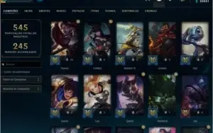 CONTA DIAMANTE 4 LOL / 138 SKINS
