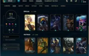 CONTA GOLD 2 / LVL 171 / SKINS / CAMPEÕES+++