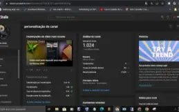 Canal de YouTube com monetização orgânica