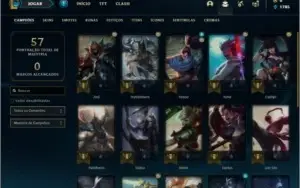 Conta ouro 4 baratinha com 4 skins e 25 champs