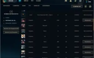 Conta ouro 4 baratinha com 4 skins e 25 champs