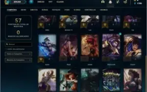 Conta ouro 4 baratinha com 4 skins e 25 champs