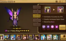 Reroll Summoners War lvl10 com Fairy King Dark - Nyx