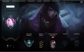 Conta League of Legends - Platina II, 40K Essência, LVL 40.