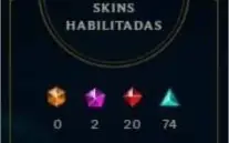 Conta League of Legends, nível 230+ com 220+ skins.