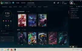 Conta LoL lvl 114 Plat2 ex D3 - ALL Champs , 136 Skins