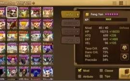 Conta Summoners War C3 Global PVE 100%