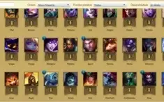CONTA LEAGUE OF LEGENDS BR- 8 SKINS - 40 CHAMP - UNRANKED