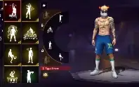 Conta Free Fire Gemada + Barbinha + Tenis Angélical