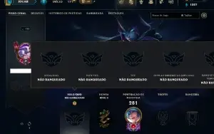 Unranked com 70 Champs e 39 Skins