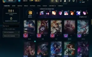 Unranked com 70 Champs e 39 Skins