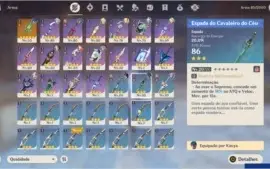 AR43 Ganyu + Keqing + Lança de Jade Primitiva