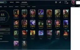 Conta de lol/ platina 5/ lvl 35