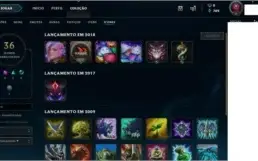 Conta de lol/ platina 5/ lvl 35