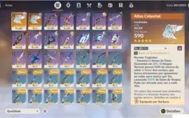 CONTA AR45 COM VENTI+KEQING+JEAN+ ARMA 5*