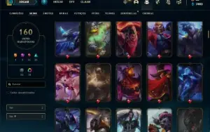 Conta Unranked com TODOS os champs e 160 Skins + 900k yasuo