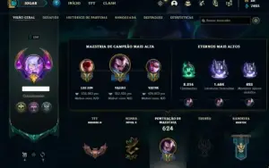 Conta Unranked com TODOS os champs e 160 Skins + 900k yasuo