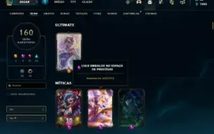 Conta Unranked com TODOS os champs e 160 Skins + 900k yasuo