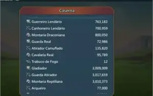 Conta com 326m 12m de tropas