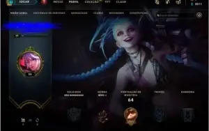 conta lol semi nova otima pra smurf