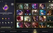 Conta wild rift com 140skins + de 16 lendarias