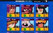 Conta Brawl Stars - 26.000 troféus - 45/47 brawlers