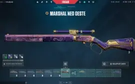 Vendo conta valorant platina/ diamond com bastante skin
