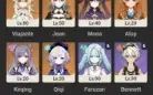 Conta Genshin Impact Endgame com vários personagens Meta