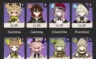 Conta Genshin Impact Endgame com vários personagens Meta